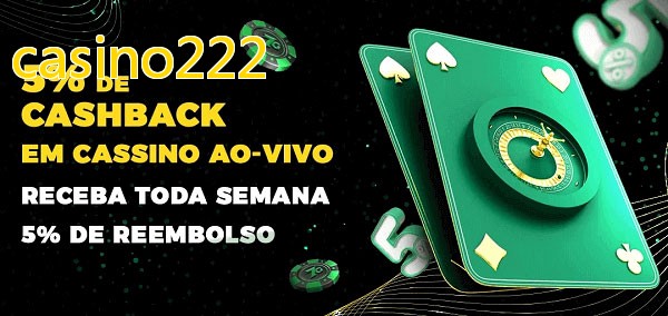 Promoções do cassino ao Vivo casino222